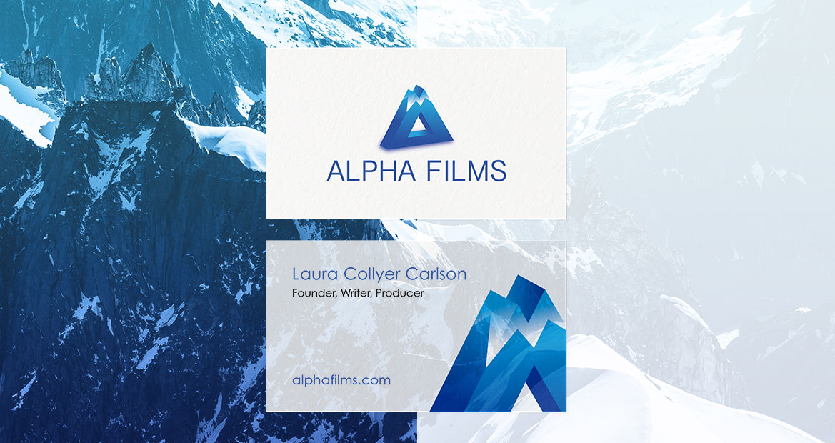 Alpha Films Identity and Business Card Design