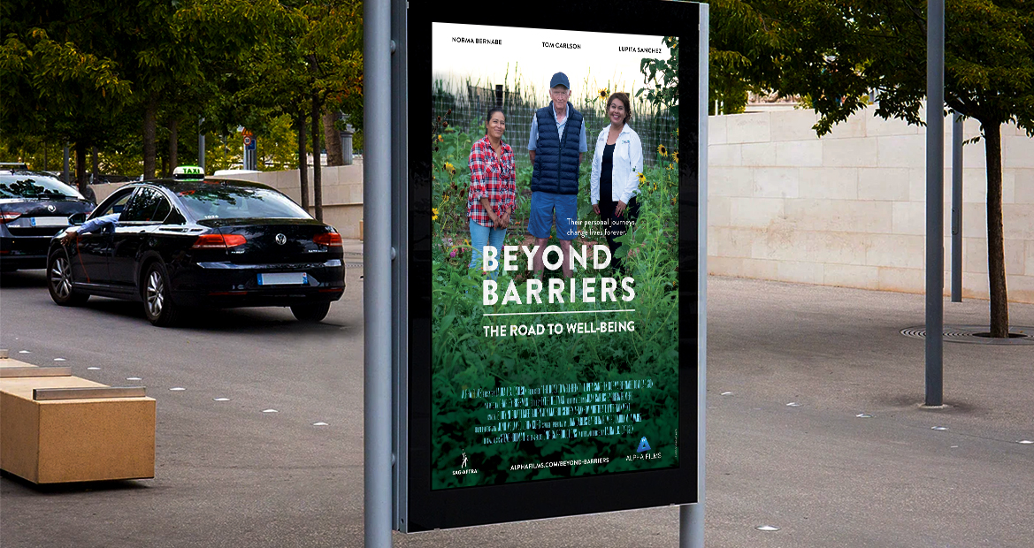 Beyond Barriers: The Road to Well-being Documentary Film Key Art Poster Design